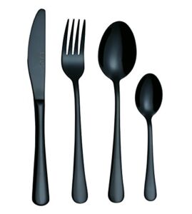 Comprar Cuberteria Negra 4 Servicios Con Envío Gratuito A La Puerta De Tu Casa En Toda España